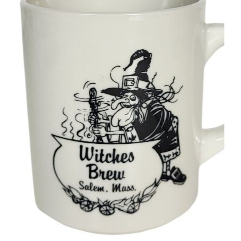"Witches Brew" Cauldron Witch Salem Mass. Ceramic Coffee Mug